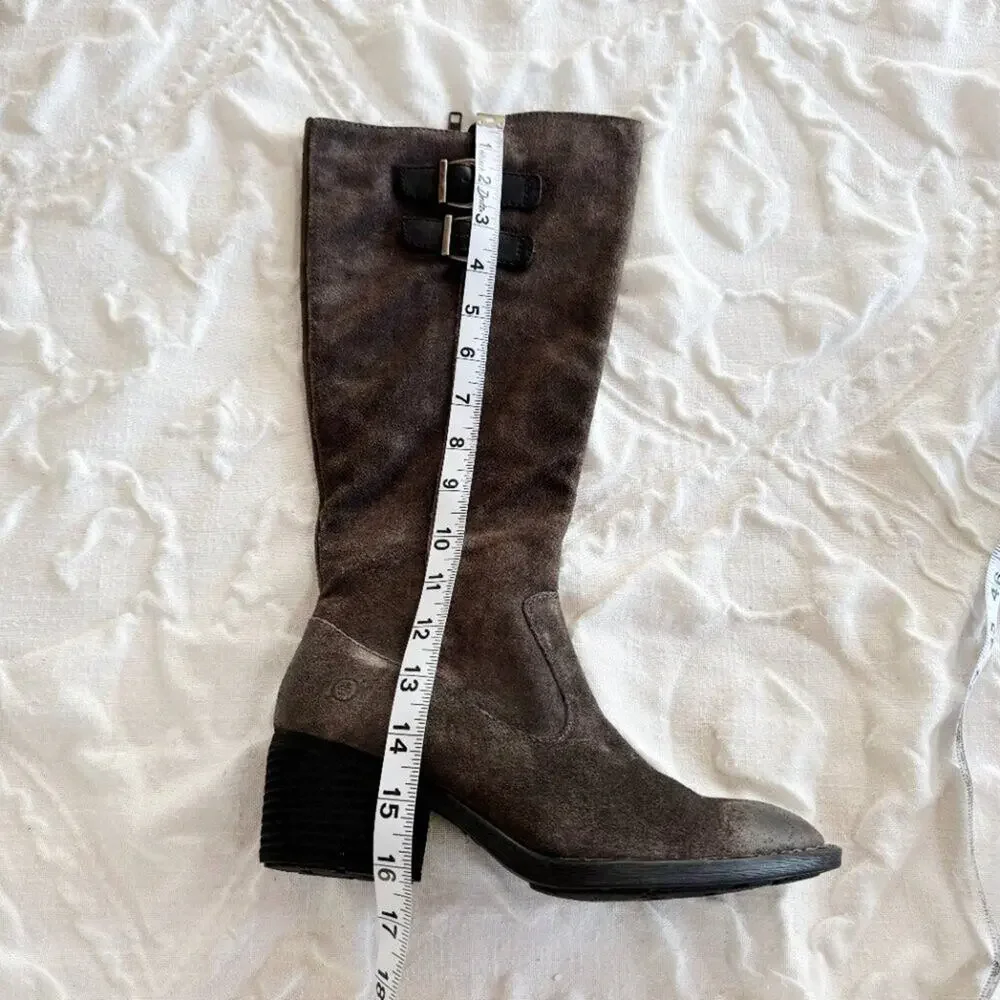 Born Bley Suede Boots Size 6 New $235